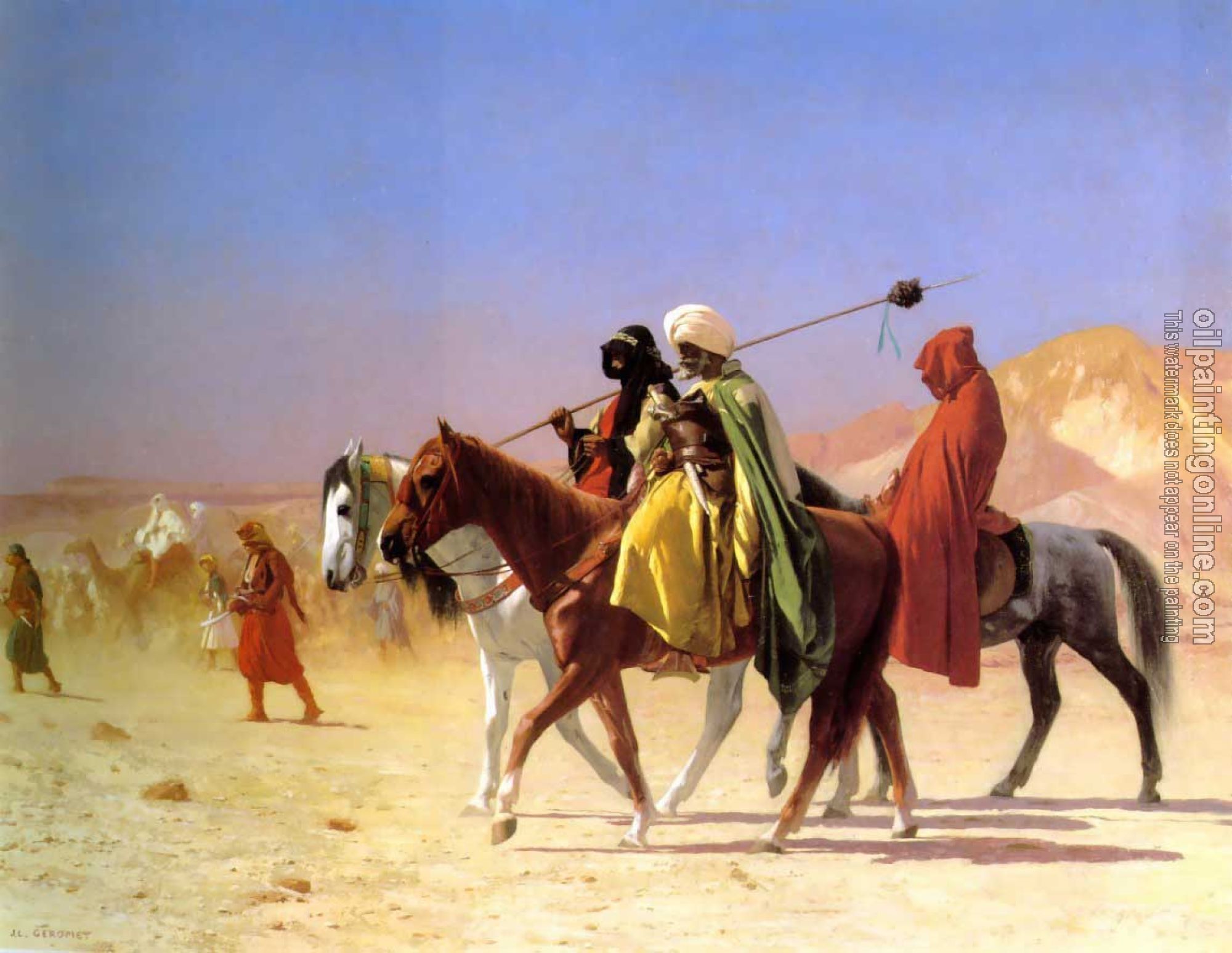 Gerome, Jean-Leon - arab oil painting